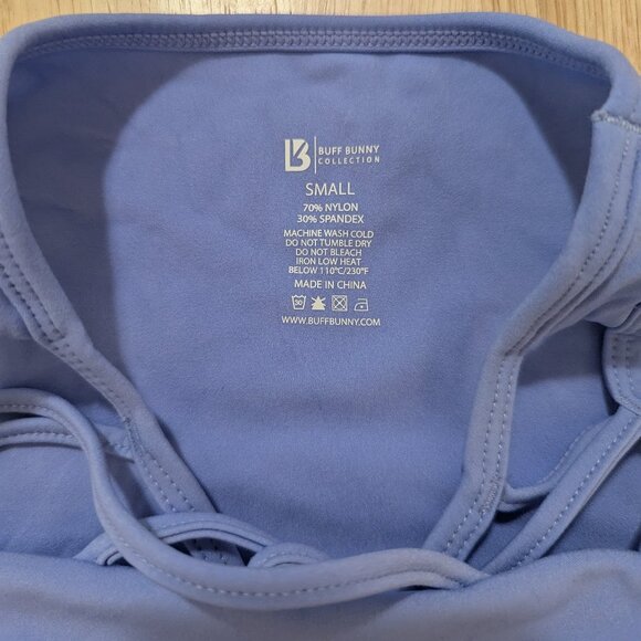 Buffbunny - Botanical Sports Bra - Rainwater Blue - S - Picture 6 of 6